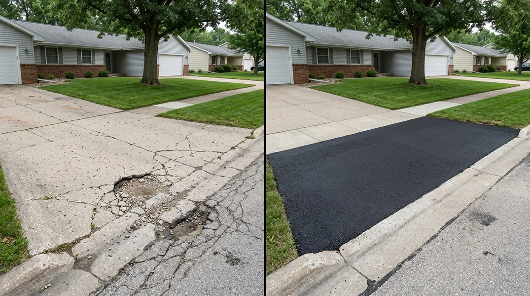 Result asphalt paving in Iowa City - Iowa City Asphalt Paving